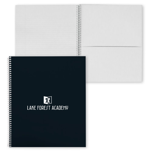  College Spiral Notebook w/Clear Coil - LFA Book & Bell Wordmark Vertical
