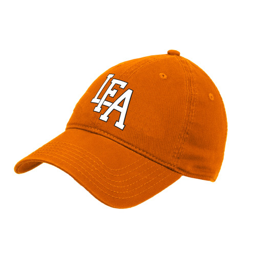  Orange Unstructured Adjustable Low Profile Hat - LFA Mark