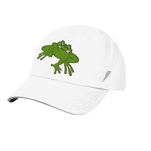  Womens White Performance Cap - Caxy Frog
