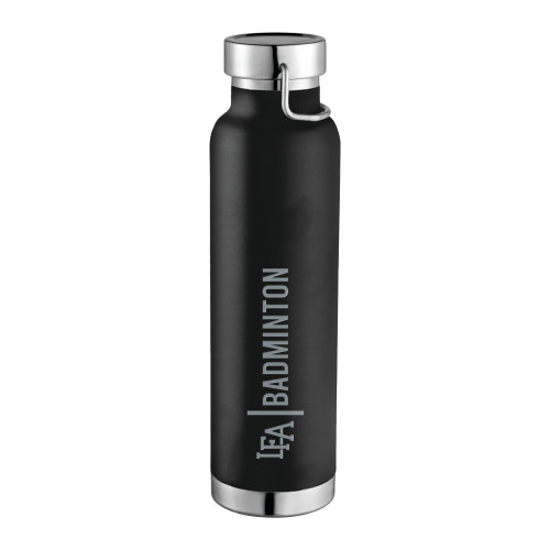  Thor Copper Vacuum Insulated Black Bottle 22oz - LFA Badminton Engraved