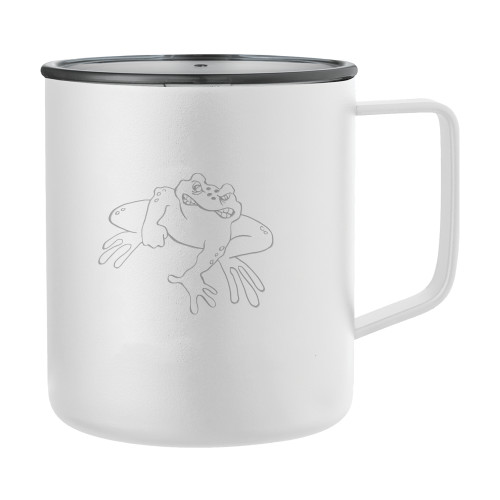  Rover Camp Vacuum Insulated White Mug 14oz - Caxy FrogEngraved