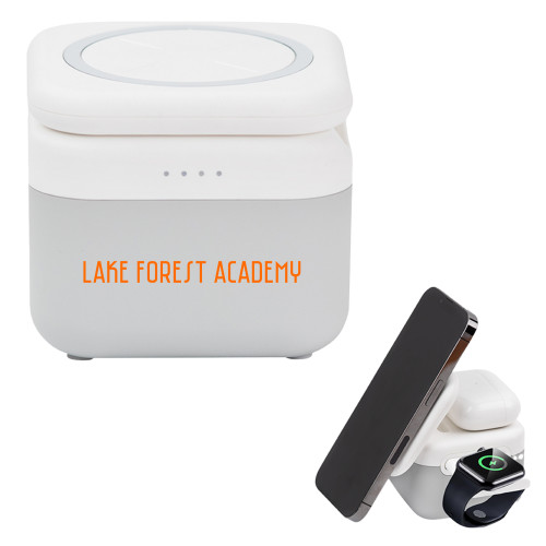  3 in 1 Mag Max Modularized Wireless Charger - Lake Forest Academy Wordmark