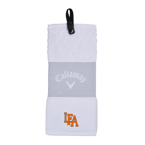  Callaway White Trifold Towel - LFA Mark