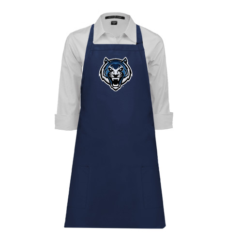  Full Length Navy Apron - Tiger Head