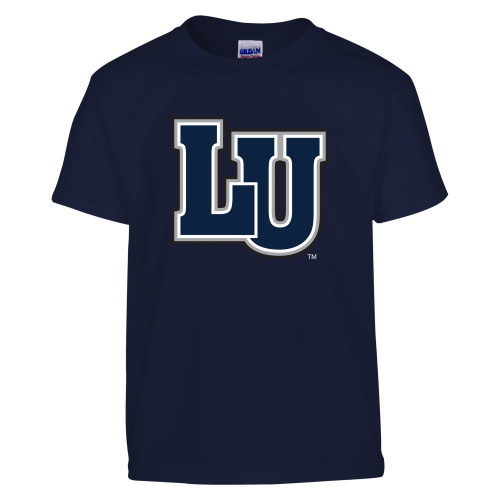  Youth Navy T Shirt - Interlocking LU