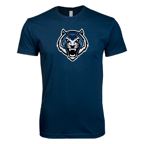  Next Level Navy SoftStyle T Shirt - Tiger Head