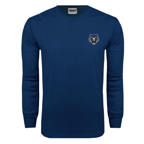  Navy Long Sleeve T-Shirt - Tiger Head