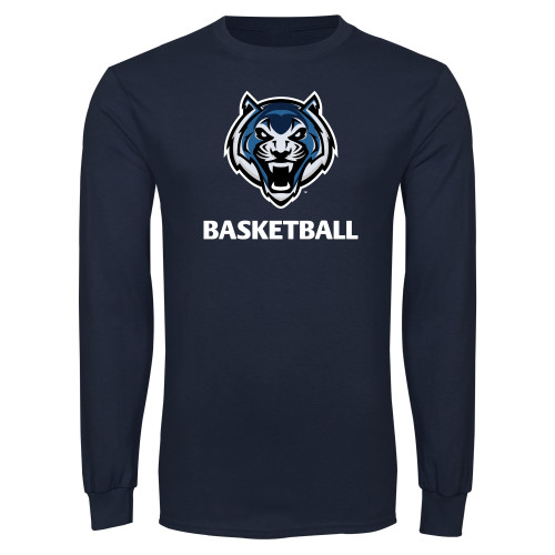  Navy Long Sleeve T-Shirt - Basketball