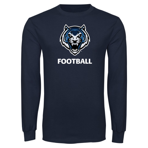 Navy Long Sleeve T-Shirt - Football