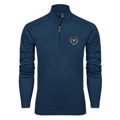  Syntrel Navy Interlock 1/4 Zip - Tiger Head