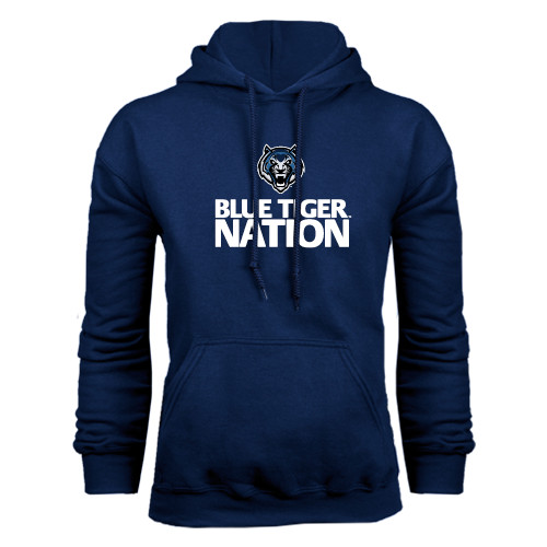  Navy Fleece Hoodie - Blue Tiger Nation