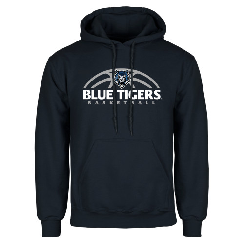  Navy Fleece Hoodie - Blue Tigers Basketball Half Ball