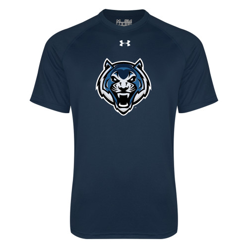  Under Armour Navy Tech Tee - Tiger Head