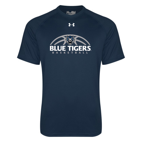  Under Armour Navy Tech Tee - Blue Tigers Basketball Half Ball