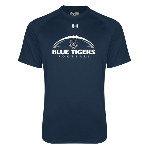  Under Armour Navy Tech Tee - Blue Tigers Football Half Ball
