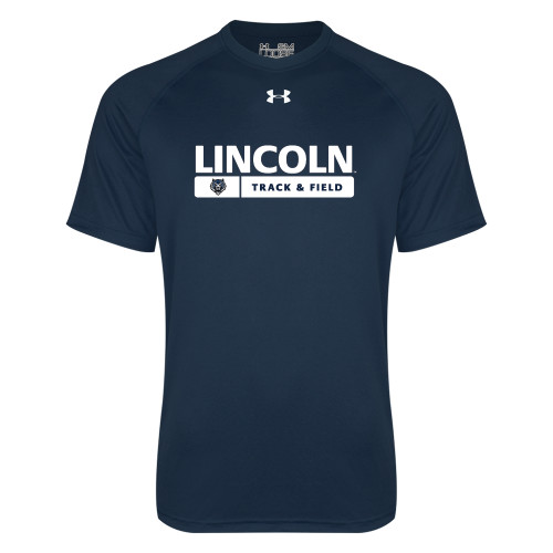  Under Armour Navy Tech Tee - Lincoln Track & Field Bar