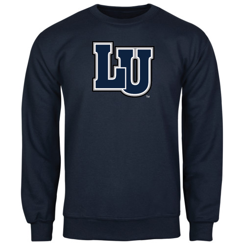  Navy Fleece Crew - Interlocking LU