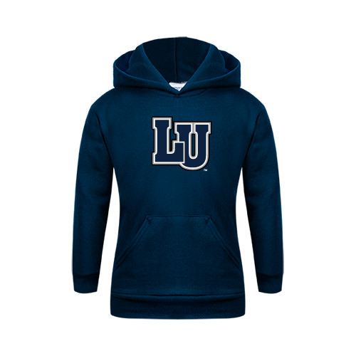  Youth Navy Fleece Hoodie - Interlocking LU