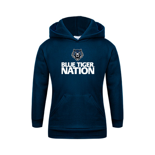  Youth Navy Fleece Hoodie - Blue Tiger Nation