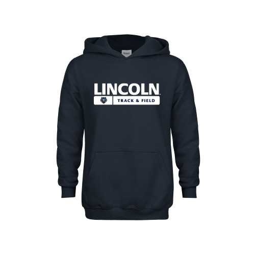  Youth Navy Fleece Hoodie - Lincoln Track & Field Bar