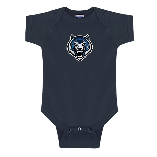  Navy Infant Onesie - Tiger Head