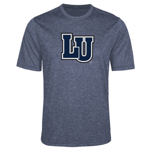  Navy Heather Performance Contender Tee - Interlocking LU