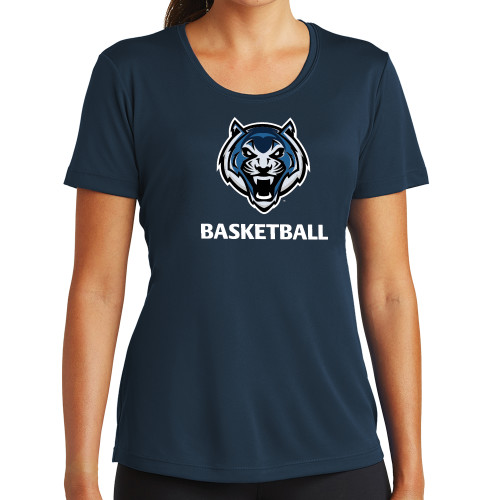  Womens Navy Performance Tee - Basketball