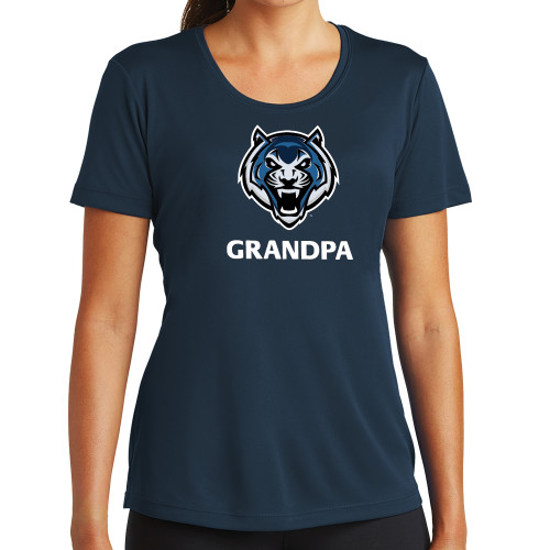  Womens Navy Performance Tee - Grandpa