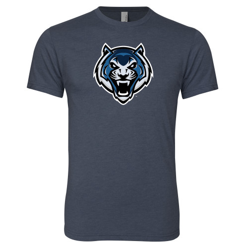  Next Level Navy Triblend Tee - Tiger Head