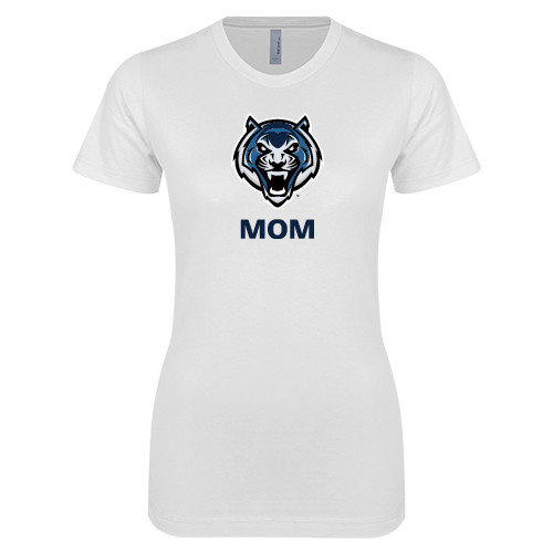  Next Level Womens White Boyfriend Tee - Mom