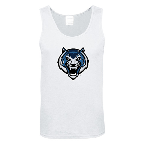  White Tank Top - Tiger Head