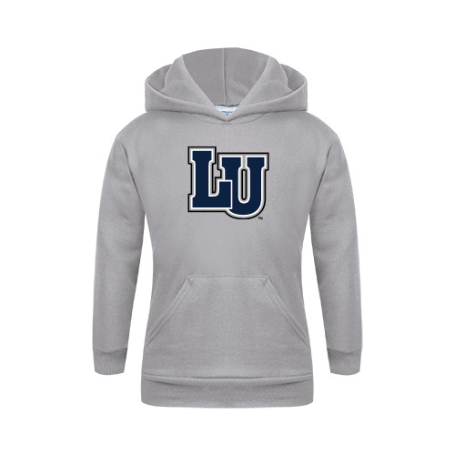  Youth Grey Fleece Hood - Interlocking LU