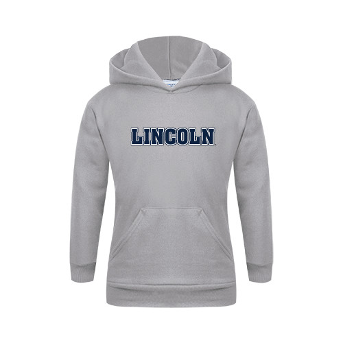  Youth Grey Fleece Hood - Lincoln
