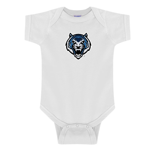  White Infant Onesie - Tiger Head