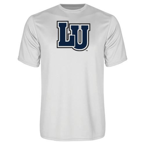  White Performance Tee - Interlocking LU