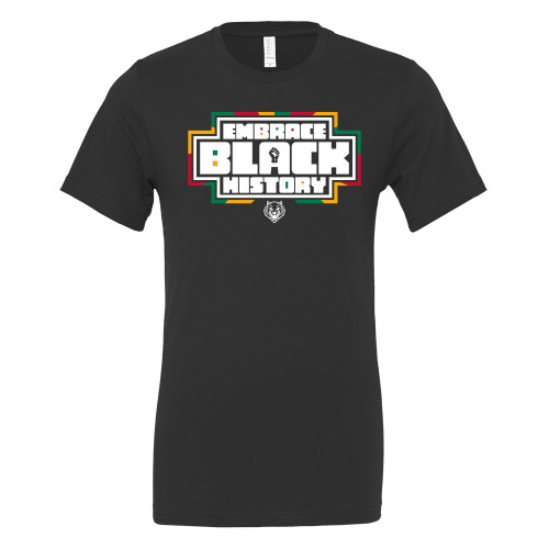  Bella + Canvas Black Jersey Cotton T Shirt - HBCU Graphic