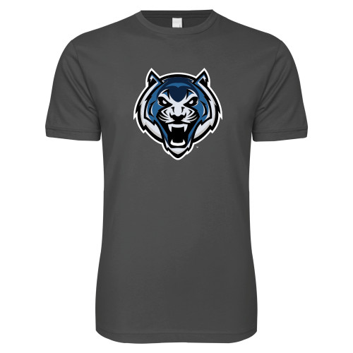  Next Level Charcoal SoftStyle T Shirt - Tiger Head