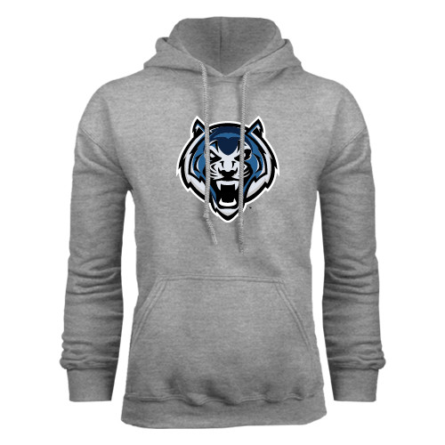  Grey Fleece Hoodie - Tiger Head