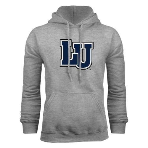  Grey Fleece Hoodie - Interlocking LU