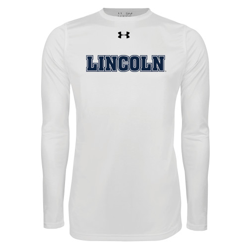  Under Armour White Long Sleeve Tech Tee - Lincoln