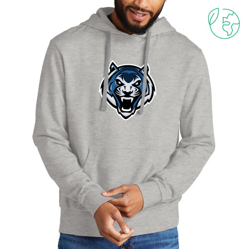  Allmade Light Grey Organic French Terry Pullover Hoodie - Tiger Head