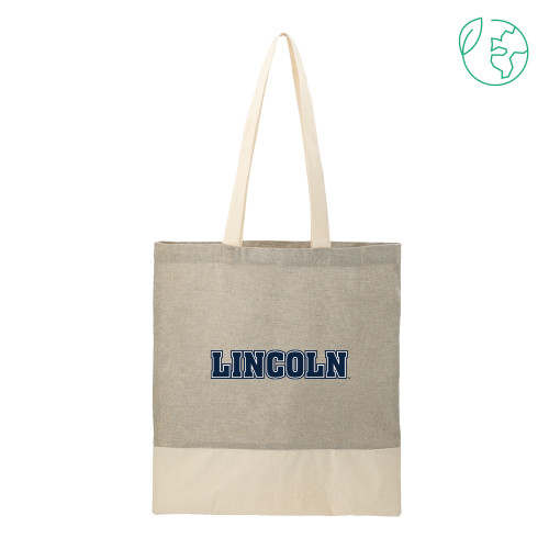  Split Recycled Grey Cotton Twill Convention Tote - Lincoln