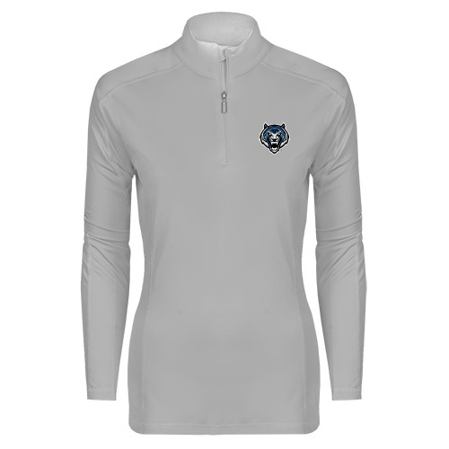  Syntrel Womens Platinum Interlock 1/4 Zip - Tiger Head