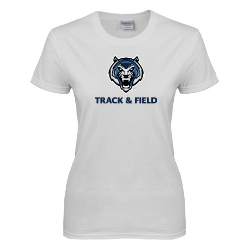  Womens White Short Sleeve Tee - Track & Field