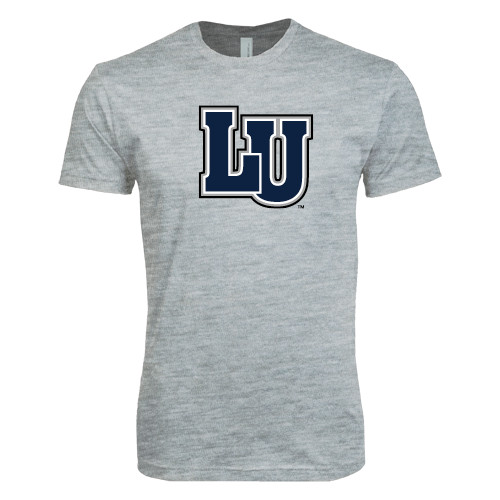  Next Level Heather Grey SoftStyle T Shirt - Interlocking LU