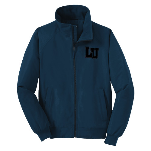  Navy Charger Jacket - Interlocking LU Tone