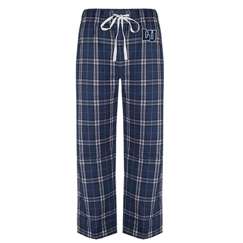  Navy/White Flannel Pajama Pant - Interlocking LU