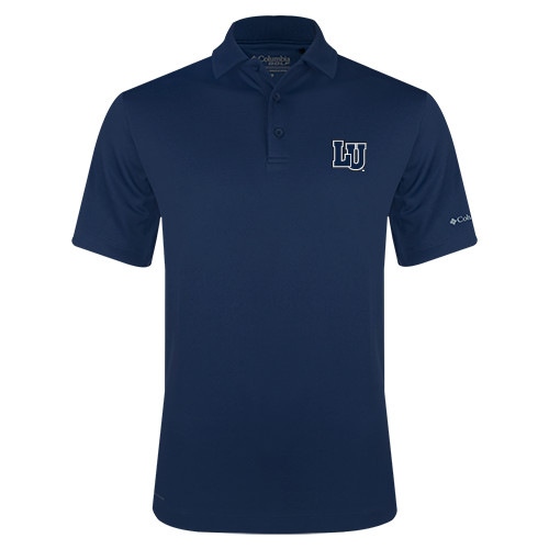  Columbia Navy Omni Wick Drive Polo - Interlocking LU