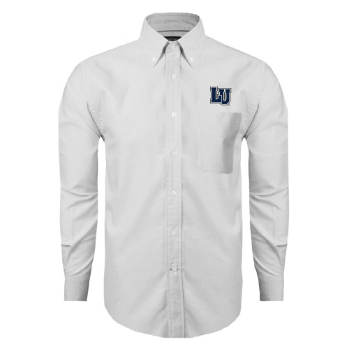  White Oxford Long Sleeve Shirt - Interlocking LU