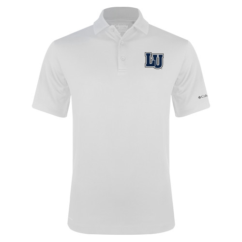  Columbia White Omni Wick Drive Polo - Interlocking LU